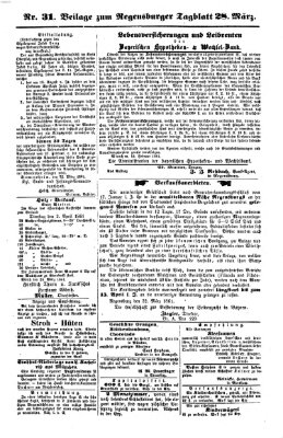 Regensburger Tagblatt Donnerstag 28. März 1861