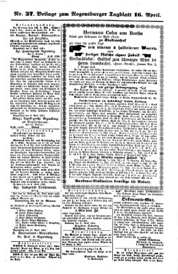 Regensburger Tagblatt Dienstag 16. April 1861