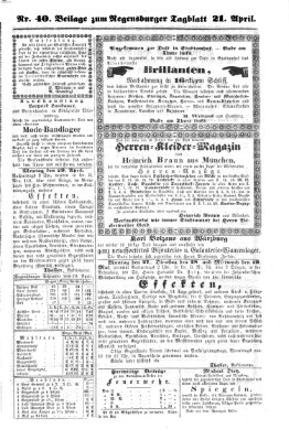 Regensburger Tagblatt Sonntag 21. April 1861