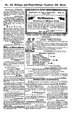 Regensburger Tagblatt Dienstag 23. April 1861