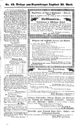 Regensburger Tagblatt Donnerstag 25. April 1861