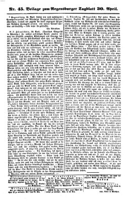 Regensburger Tagblatt Dienstag 30. April 1861