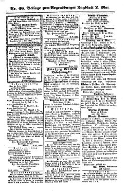 Regensburger Tagblatt Donnerstag 2. Mai 1861