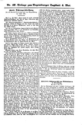 Regensburger Tagblatt Samstag 4. Mai 1861