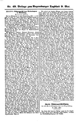 Regensburger Tagblatt Donnerstag 9. Mai 1861