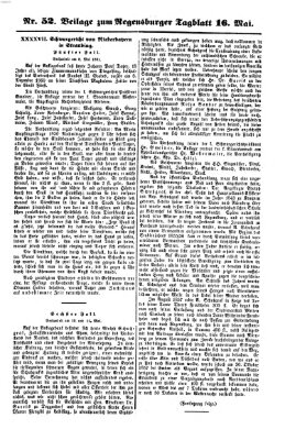 Regensburger Tagblatt Donnerstag 16. Mai 1861