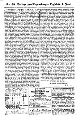 Regensburger Tagblatt Samstag 1. Juni 1861