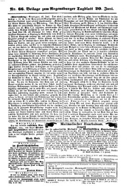 Regensburger Tagblatt Donnerstag 20. Juni 1861