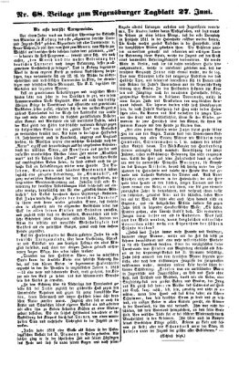 Regensburger Tagblatt Donnerstag 27. Juni 1861