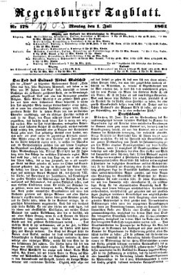 Regensburger Tagblatt Montag 1. Juli 1861