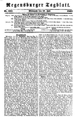 Regensburger Tagblatt Mittwoch 17. Juli 1861