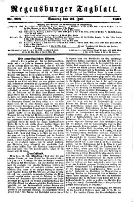 Regensburger Tagblatt Sonntag 21. Juli 1861