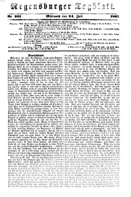 Regensburger Tagblatt Mittwoch 24. Juli 1861