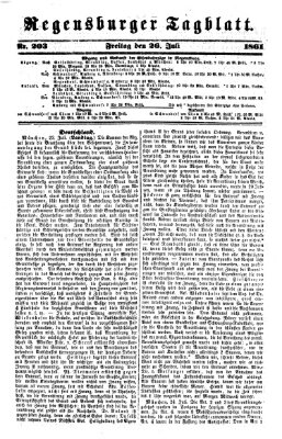 Regensburger Tagblatt Freitag 26. Juli 1861