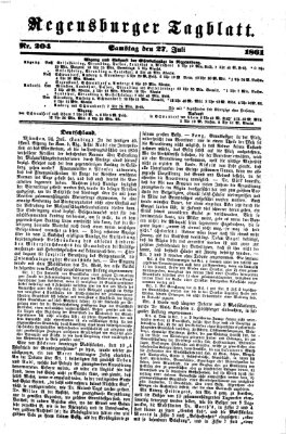 Regensburger Tagblatt Samstag 27. Juli 1861