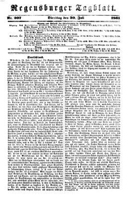 Regensburger Tagblatt Dienstag 30. Juli 1861