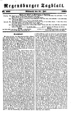 Regensburger Tagblatt Mittwoch 31. Juli 1861