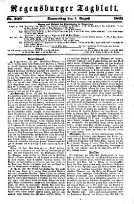 Regensburger Tagblatt Donnerstag 1. August 1861