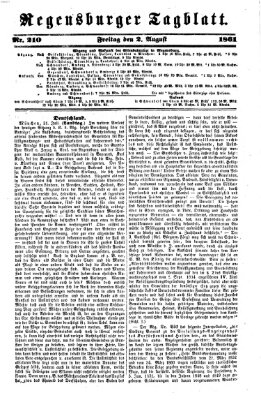 Regensburger Tagblatt Freitag 2. August 1861