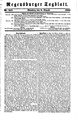 Regensburger Tagblatt Dienstag 6. August 1861