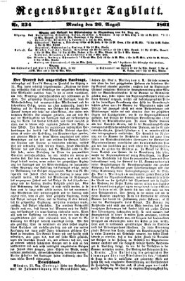 Regensburger Tagblatt Montag 26. August 1861