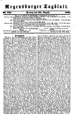 Regensburger Tagblatt Freitag 30. August 1861