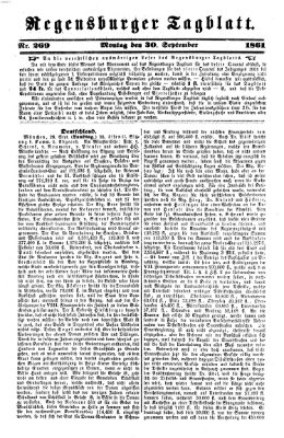 Regensburger Tagblatt Montag 30. September 1861