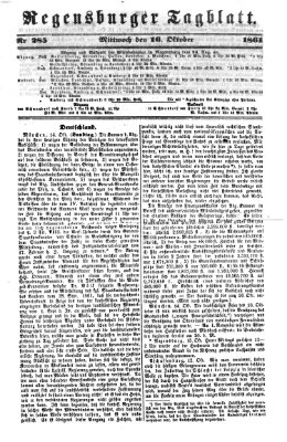 Regensburger Tagblatt Mittwoch 16. Oktober 1861