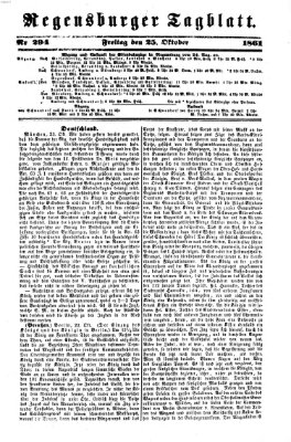 Regensburger Tagblatt Freitag 25. Oktober 1861