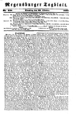 Regensburger Tagblatt Dienstag 29. Oktober 1861