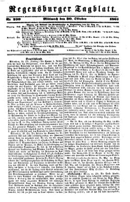 Regensburger Tagblatt Mittwoch 30. Oktober 1861