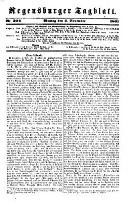 Regensburger Tagblatt Montag 4. November 1861