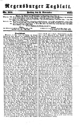 Regensburger Tagblatt Freitag 8. November 1861