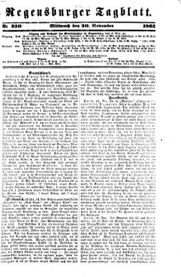 Regensburger Tagblatt Mittwoch 20. November 1861