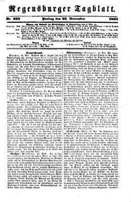 Regensburger Tagblatt Freitag 22. November 1861