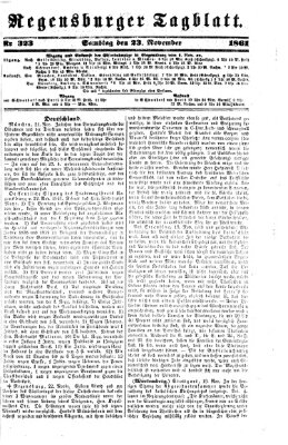 Regensburger Tagblatt Samstag 23. November 1861