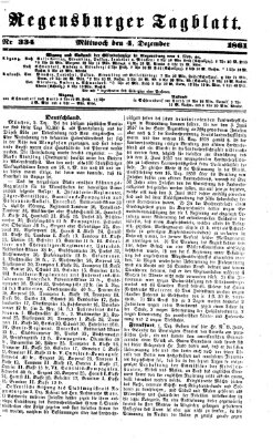 Regensburger Tagblatt Mittwoch 4. Dezember 1861