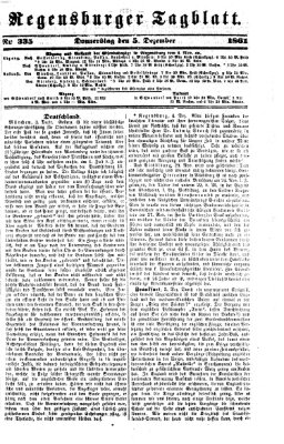 Regensburger Tagblatt Donnerstag 5. Dezember 1861