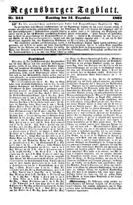 Regensburger Tagblatt Samstag 14. Dezember 1861