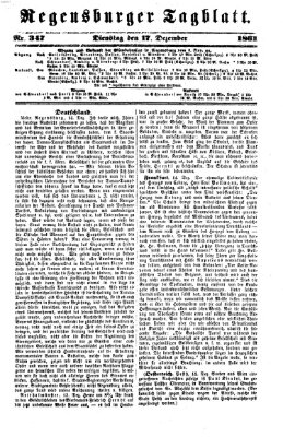 Regensburger Tagblatt Dienstag 17. Dezember 1861