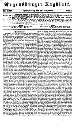 Regensburger Tagblatt Donnerstag 19. Dezember 1861