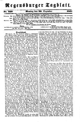 Regensburger Tagblatt Montag 30. Dezember 1861