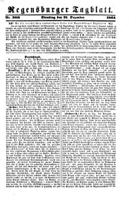 Regensburger Tagblatt Dienstag 31. Dezember 1861