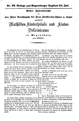 Regensburger Tagblatt Mittwoch 24. Juli 1861