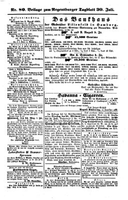 Regensburger Tagblatt Dienstag 30. Juli 1861