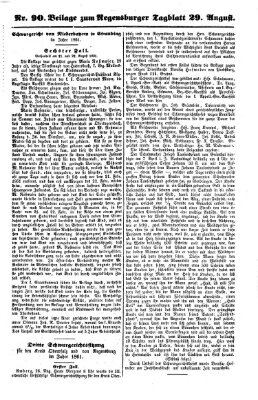 Regensburger Tagblatt Donnerstag 29. August 1861