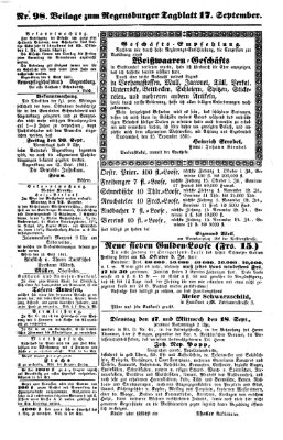 Regensburger Tagblatt Dienstag 17. September 1861