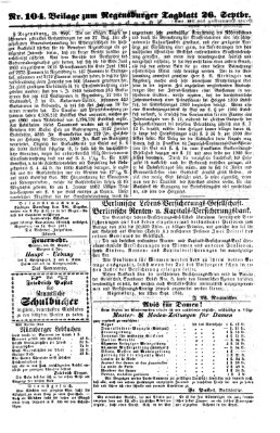 Regensburger Tagblatt Donnerstag 26. September 1861