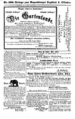 Regensburger Tagblatt Dienstag 1. Oktober 1861