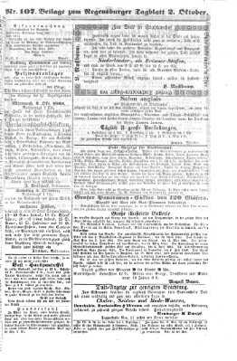 Regensburger Tagblatt Mittwoch 2. Oktober 1861